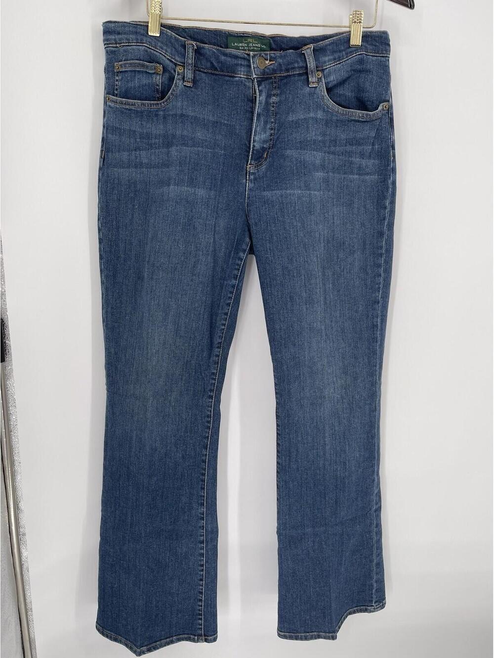 LRL Ralph Lauren Classic Bootcut Jeans Women's Size 14 Stretch Denim